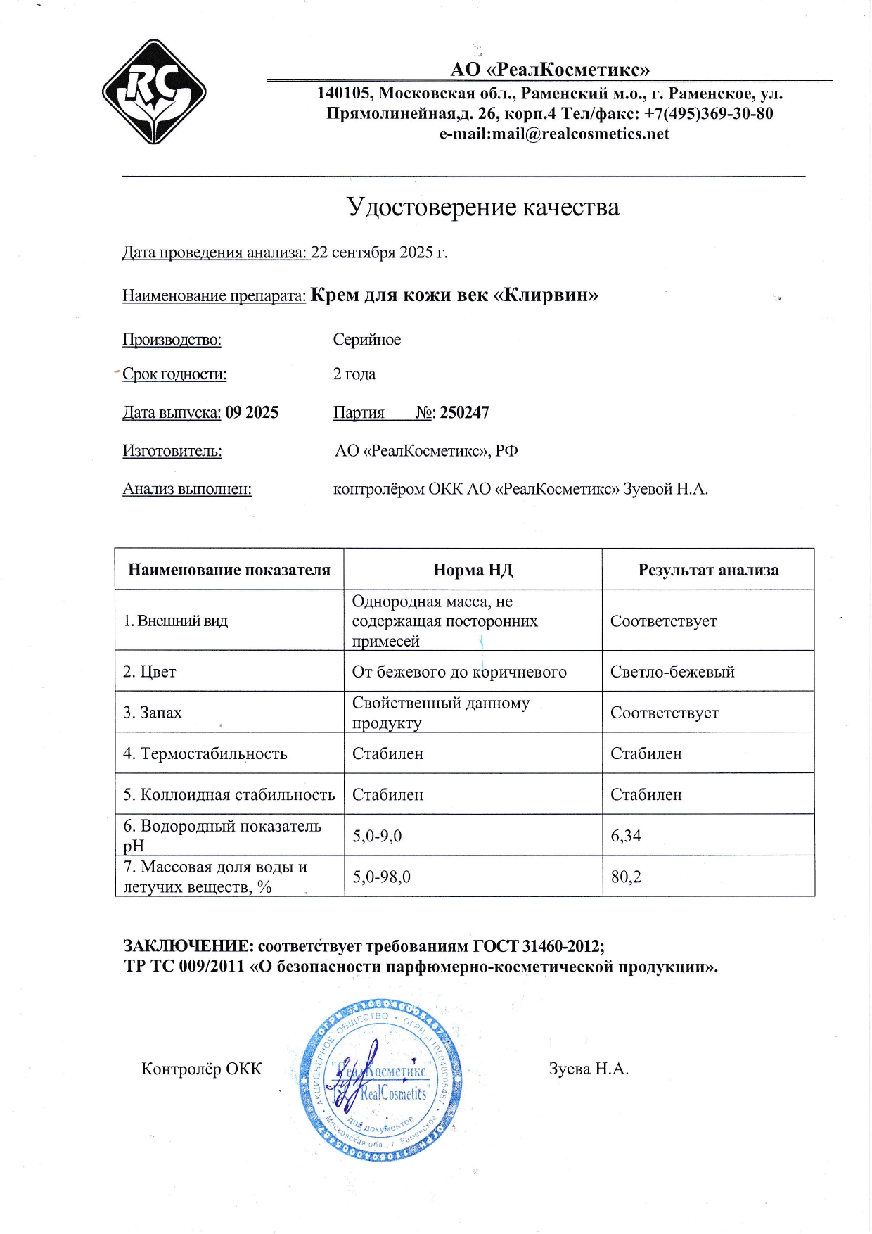 Паспорт №250247